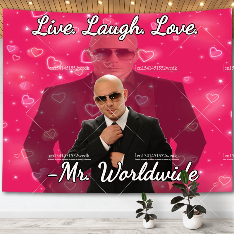 Yoga Fitness Matte - Mr. Worldwide dice vivir risa bandera